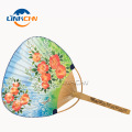 manual paper paddle round hand fan for decoration